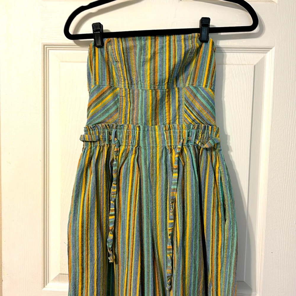 Free People striped romper only worn and washed once